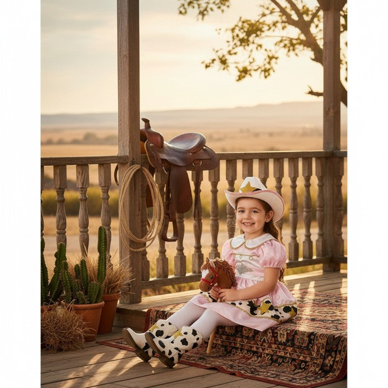 Costume di carnevale cowgirl prestige 0-3 anni