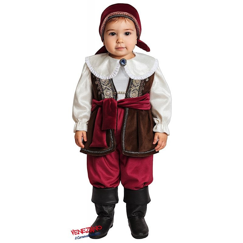 Costume di carnevale il bucaniere 1-3 anni