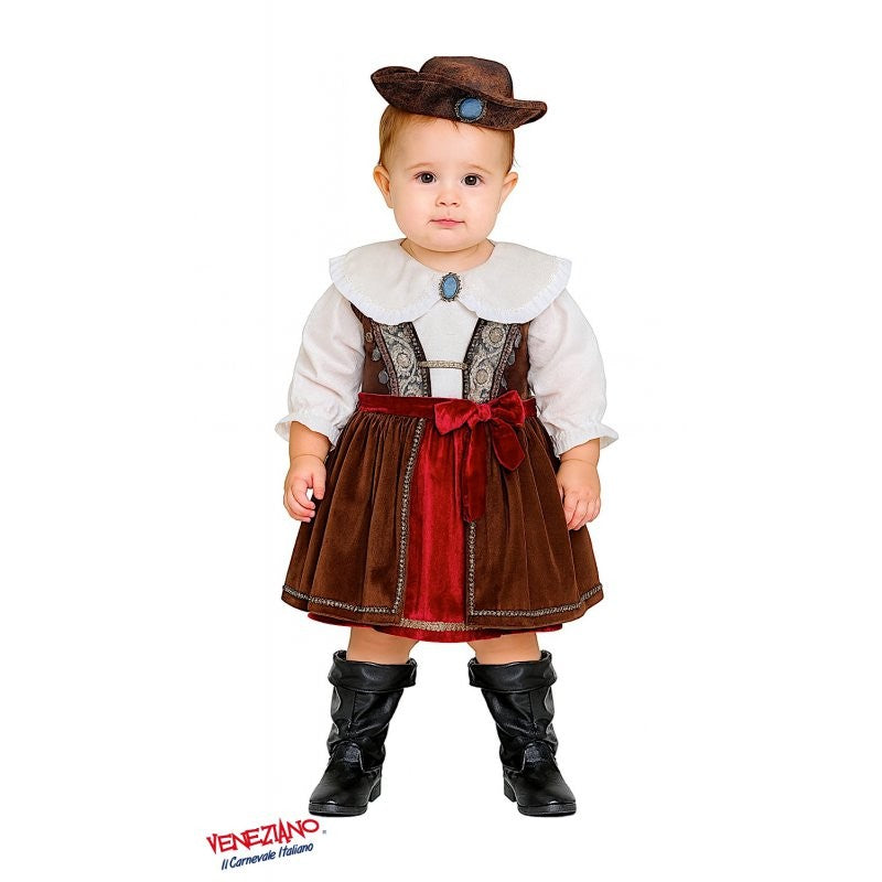 Costume di carnevale La bucaniera 1-3 anni