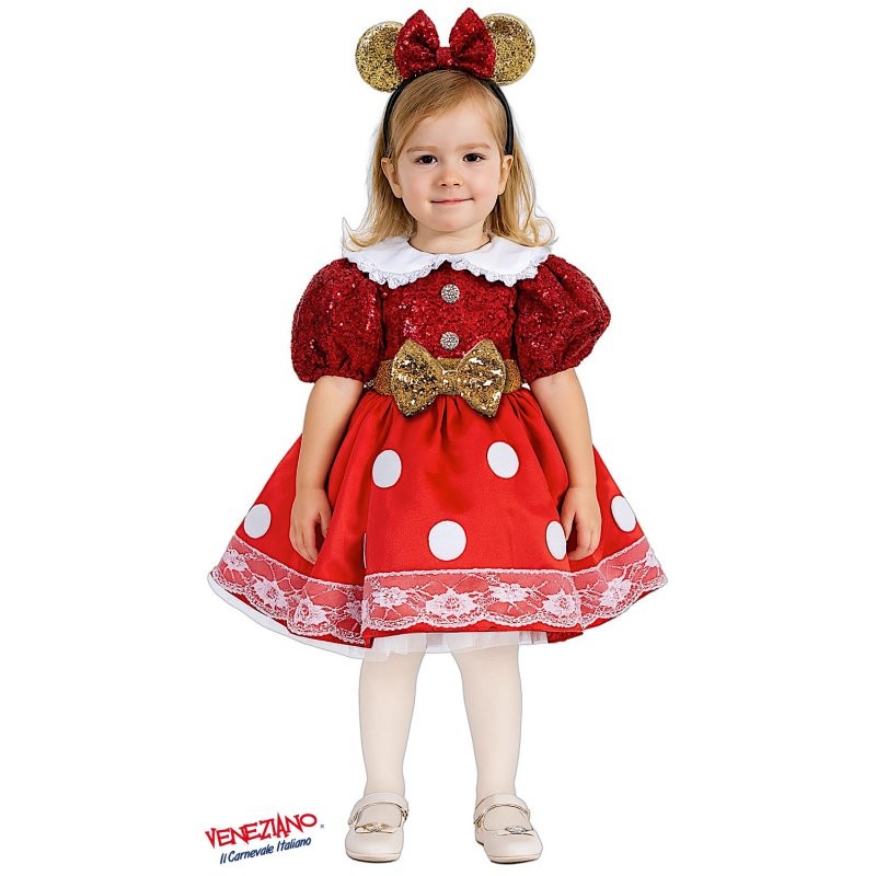 Costume di carnevale Piccola topoina delux 1-3 anni