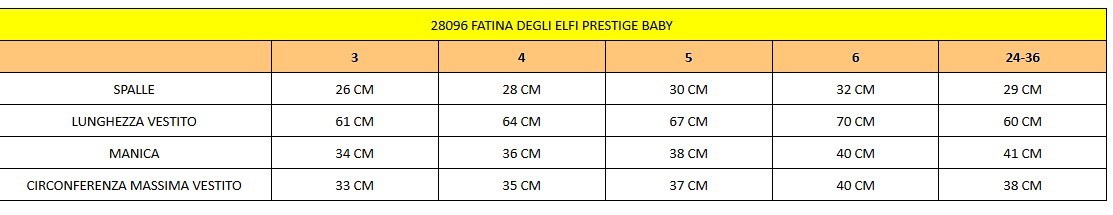 Vestito costume di carnevale Fatina degli elfi prestige da 4 a 6 anni