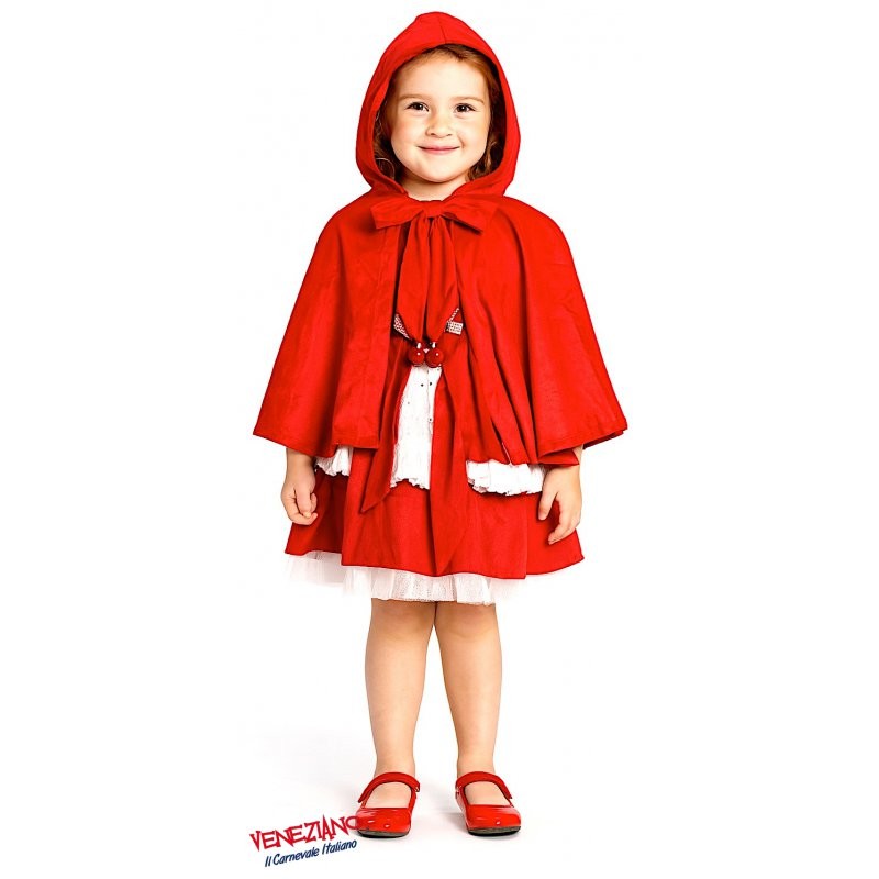 Vestito costume di carnevale cappuccetto rosso prestige da 7 a 10 anni