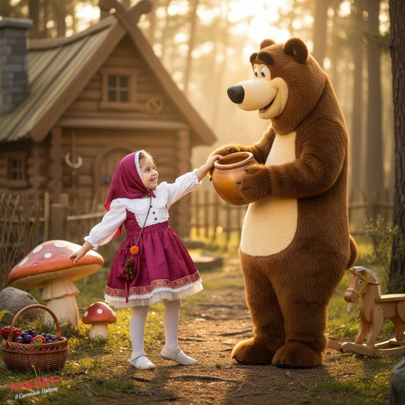 Costume di carnevale dolce masha 1-3 anni