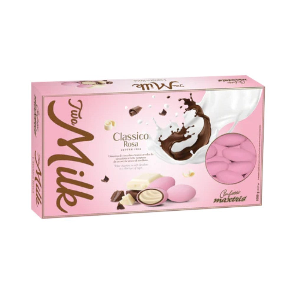 Confetti Two Milk classico Rosa 1kg Maxtris Senza Glutine