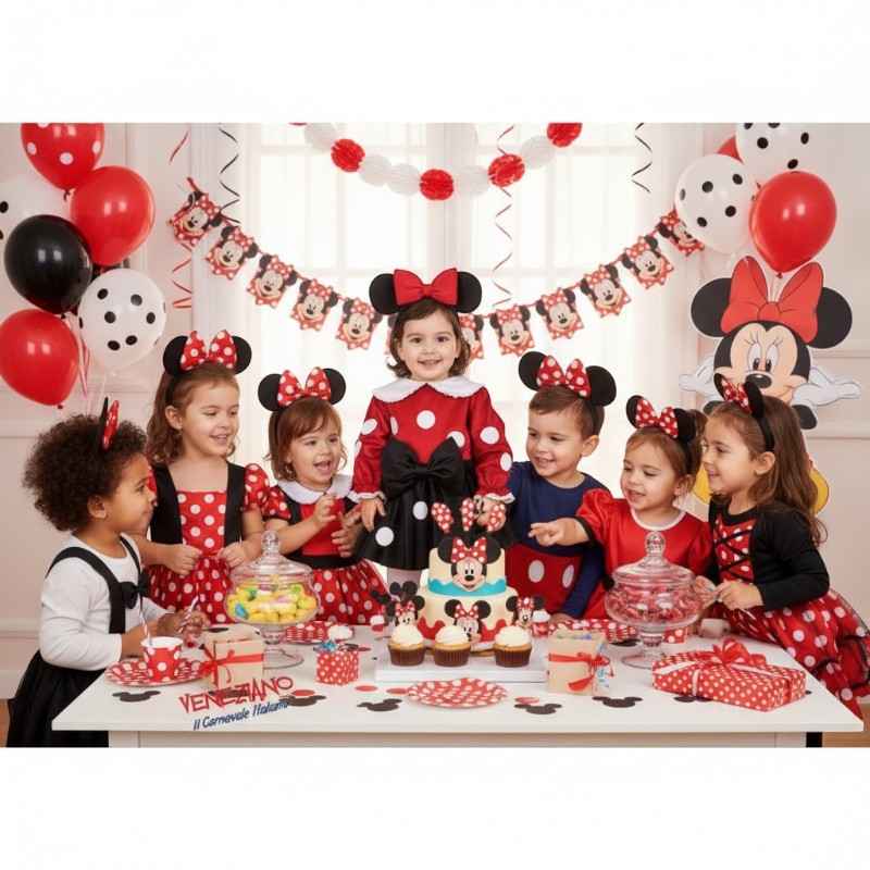 Costume di carnevale dolce topolina delux 0-3 anni
