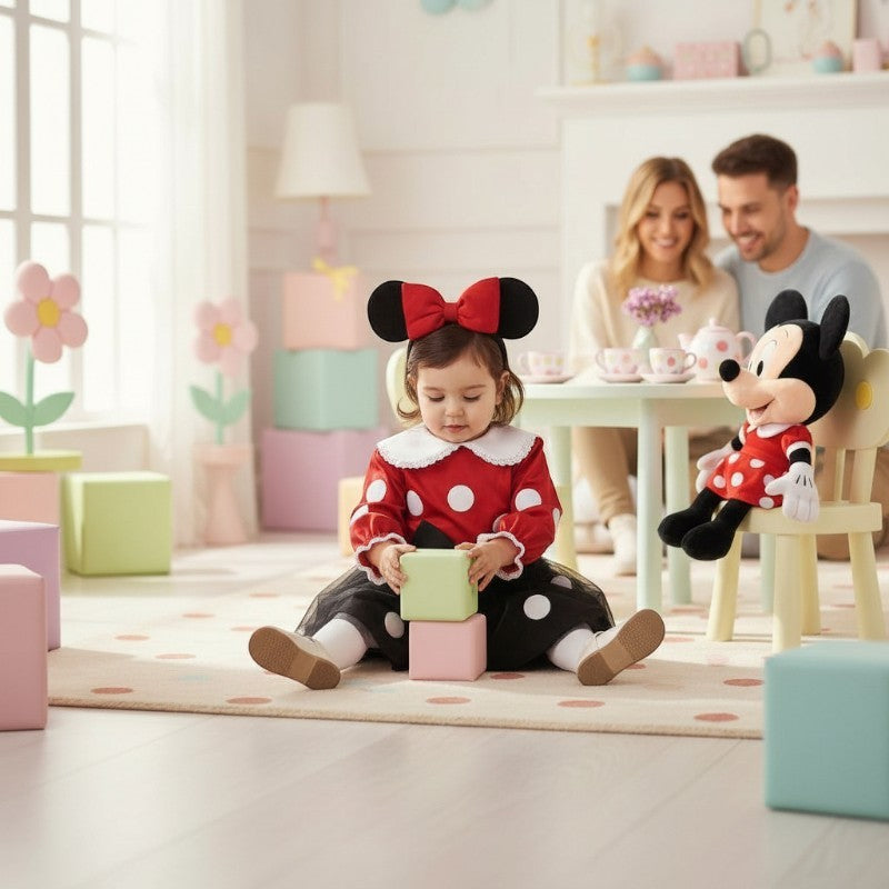 Costume di carnevale dolce topolina delux 0-3 anni