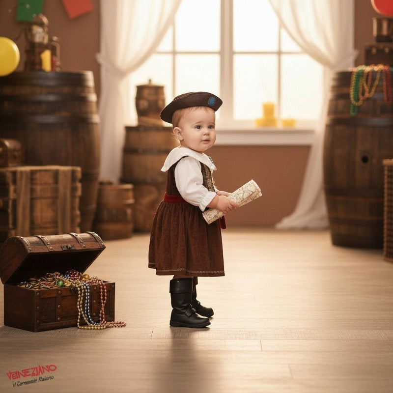 Costume di carnevale La bucaniera 1-3 anni