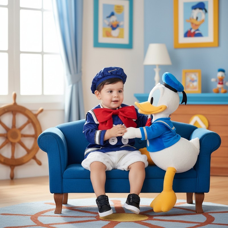 Costume di carnevale Paperino prestige 1-3 anni
