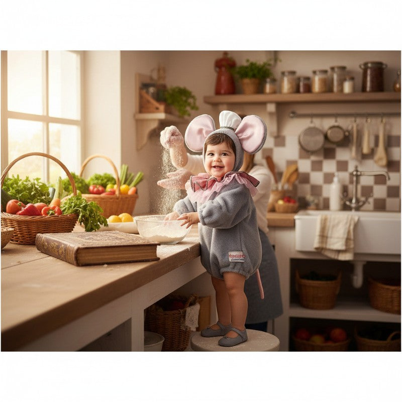 Costume di carnevale Topina chef 0-3 anni