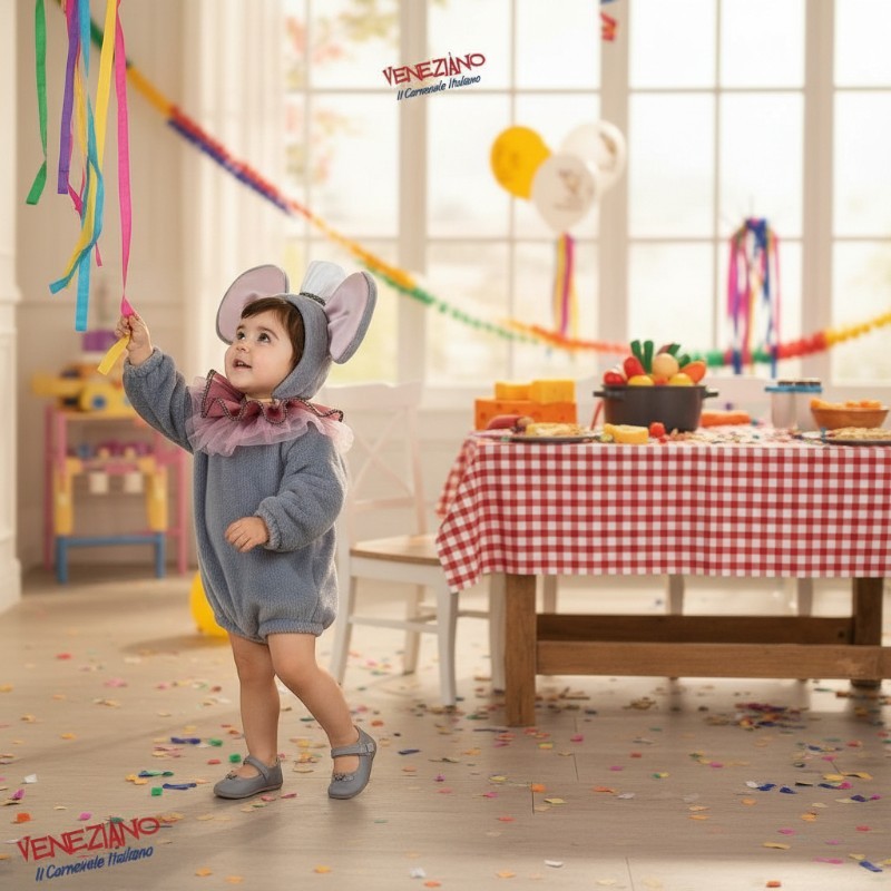 Costume di carnevale Topina chef 0-3 anni