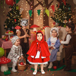 Vestito costume di carnevale cappuccetto rosso prestige da 7 a 10 anni