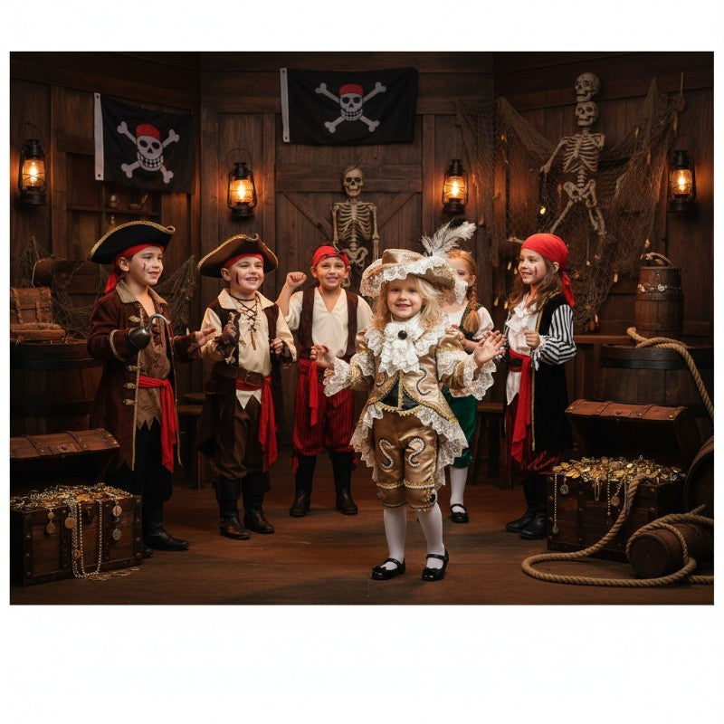 Costume di carnevale Bucaniera neonata 0-3 anni