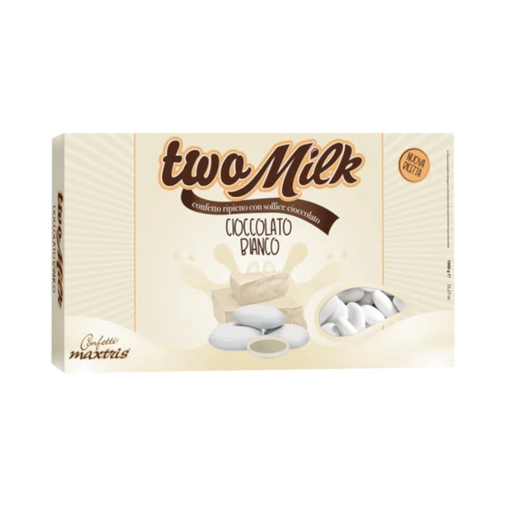 Confetti Two Milk Cioccolato Bianco 1kg Maxtris Senza Glutine