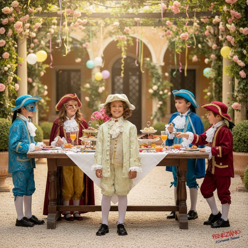 Vestito Costume di carnevale casanova 4-5-6 anni