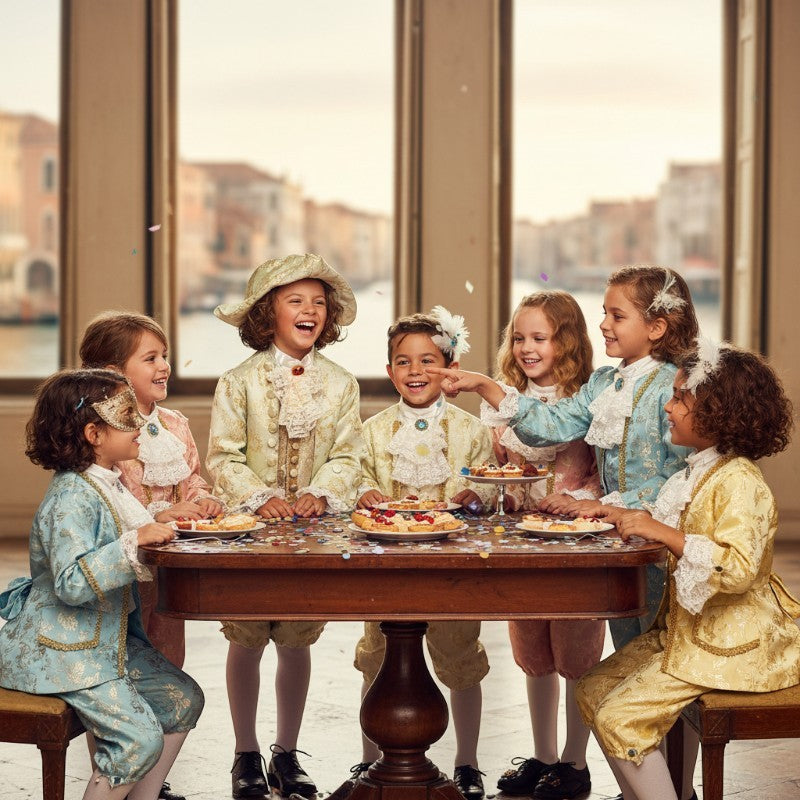 Vestito Costume di carnevale casanova 4-5-6 anni