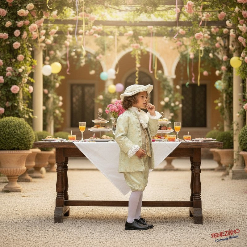Vestito Costume di carnevale casanova 4-5-6 anni