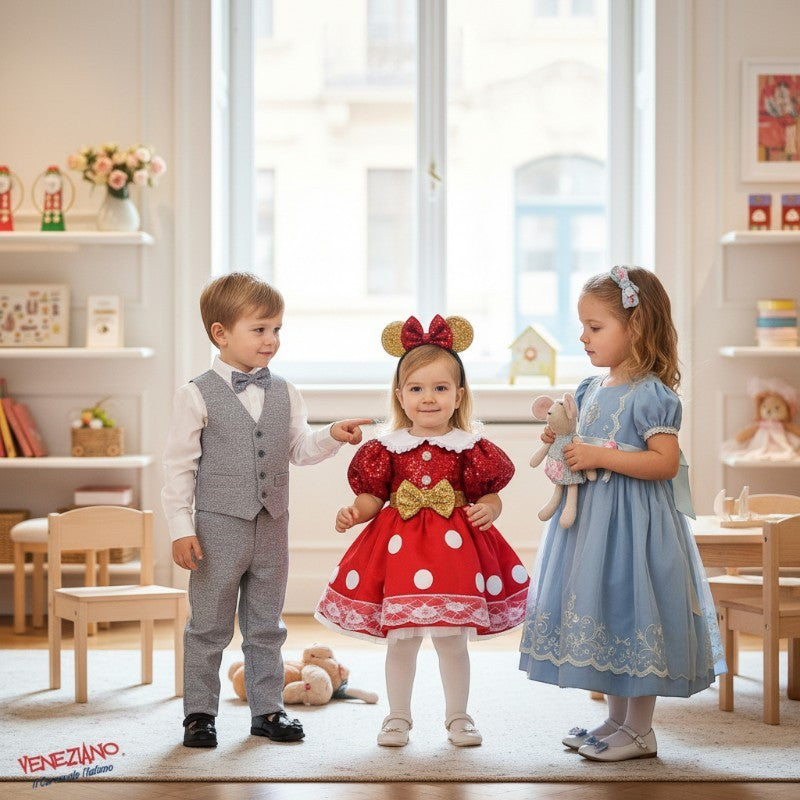 Costume di carnevale Piccola topoina delux 1-3 anni