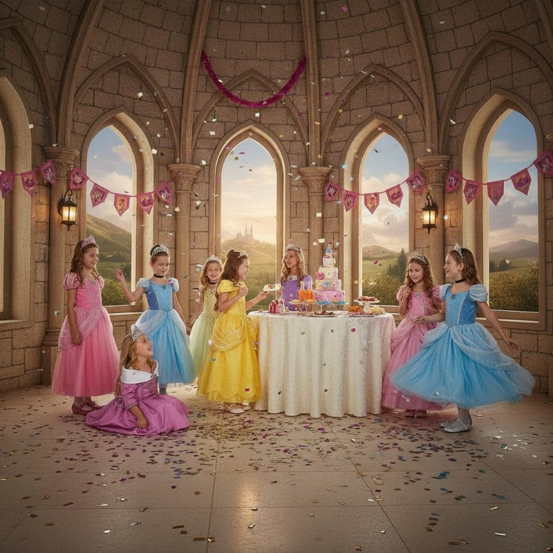 Costume di carnevale Principessa della torre incantata 1-3 anni