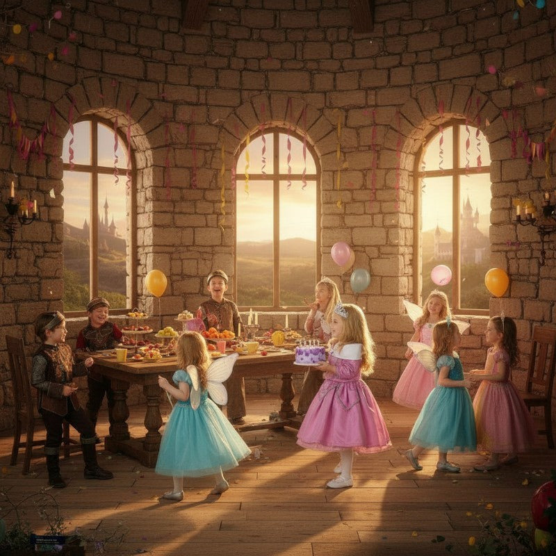 Costume di carnevale Principessa della torre incantata 1-3 anni