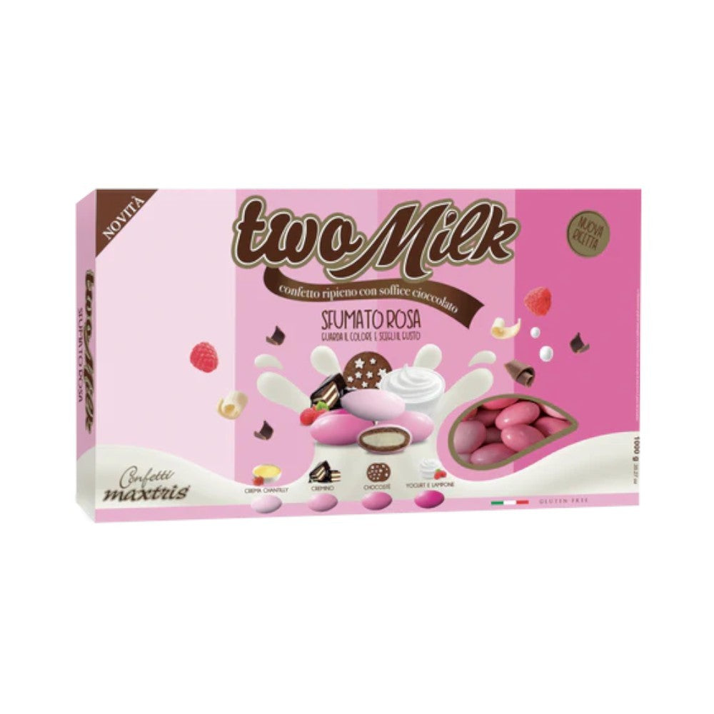 Confetti Two Milk sfumato rosa 1kg Maxtris senza glutine