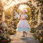 Vestito costume di carnevale Lady butterfly da 4 a 6 anni