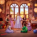 Vestito costume di carnevale Principessa treccia d'oro da 7 a 10 anni