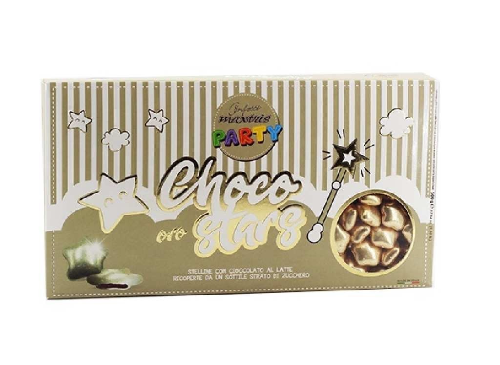 Confetti Choco Stars stelline oro 500gr Maxtris Senza Glutine