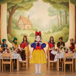 Vestito costume di carnevale reginetta dei boschi velluto da 4 a 6 anni