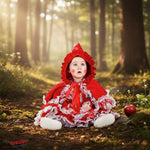 Costume vestito di carnevale Piccola Cappuccetto Rosso bambina da 0 a 3 anni