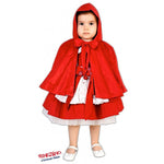 Costume vestito di carnevale Cappuccetto rosso prestige bambina da 1 a 3 anni