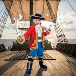 Costume vestito di carnevale Pirati Capitano bambino da 3 a 6 anni