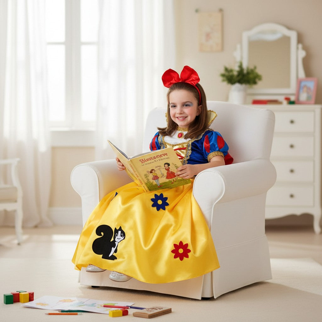 Costume vestito di carnveale Principessa dei boschi bambina Baby 2-6 anni