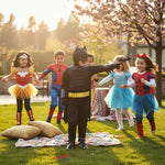 Costume vestito di carnevale cavaliere della notte bambino da 4 a 6 anni