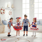 Vestito costume di carnevale Lady Marinaretta da 7 a 10 anni
