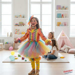 Costume vestito di carnevale Pagliaccetta Prestige bambina baby 4-6 anni