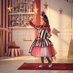 Costume vestito di carnevale Circense bambina 3-6 anni