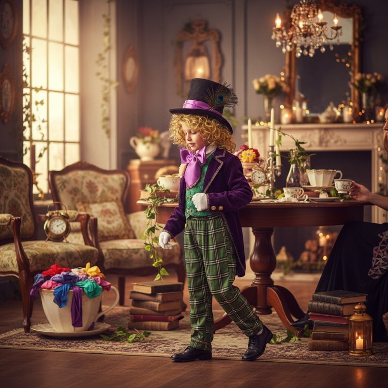 Costume vestito di carnevale Jolly Matto da 3 a 6 anni