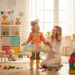 Costume vestito di carnevale Pagliaccetta Prestige bambina da 1 a 3 anni