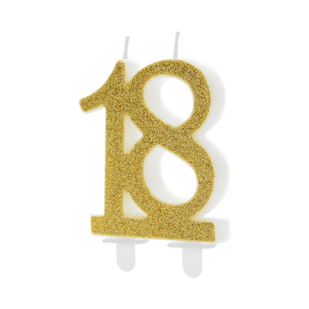 Candela numero 18 oro 7,5 cm