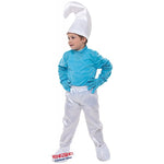Costume vestito di carnevale folletto blu 3-6 anni