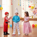 Costume vestito di carnevale folletto blu 3-6 anni