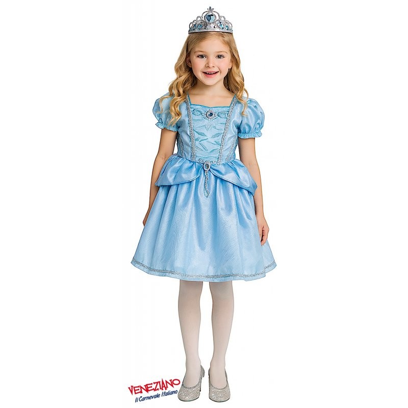 Costume vestito di carnevale incanto di mezzanotte 4-6 anni