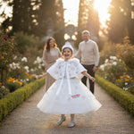 Costume vestito di carnevale Principessa dei ghiacci da 7 a 10 anni