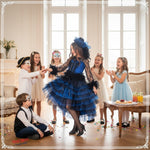 Vestito costume di carnevale lady can can 7-10 anni