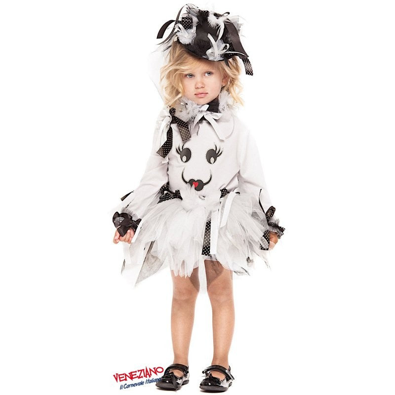 Costume vestito di carnevale Fantasmina neonata 1–3 anni | Veneziano