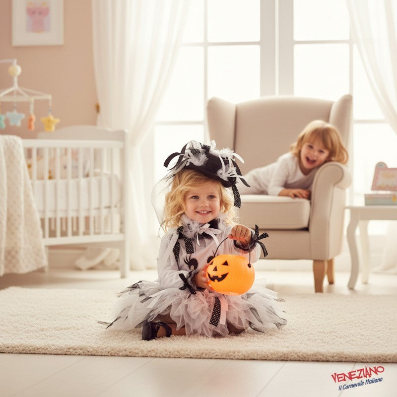 Costume vestito di carnevale Fantasmina neonata 1–3 anni | Veneziano
