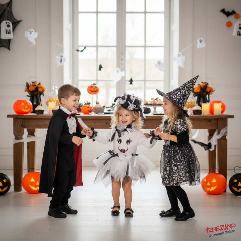 Costume vestito di carnevale Fantasmina neonata 1–3 anni | Veneziano