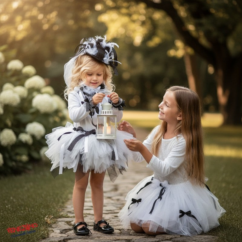 Costume vestito di carnevale Fantasmina neonata 1–3 anni | Veneziano