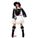 Costume vestito di carnevale Moschettiera S M L XL