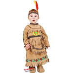 Costume vestito di carnevale Piccola indiana da 0 a 3 anni